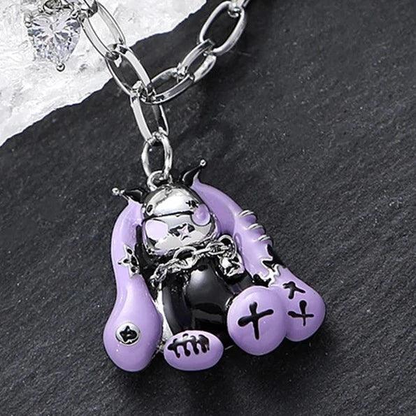 Collar de conejo punk - Cadena de 50 cm