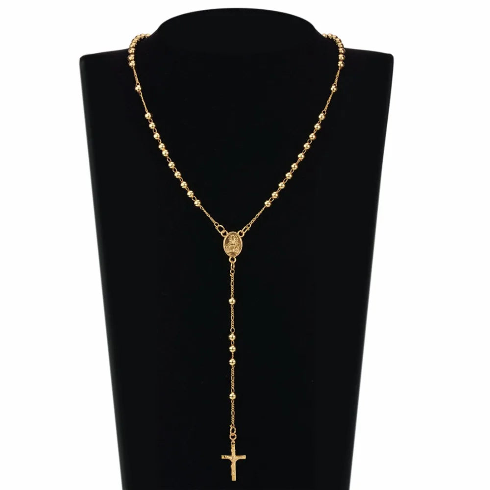 Escapulário Dourado Sagrado Coração de Jesus & Nossa Senhora