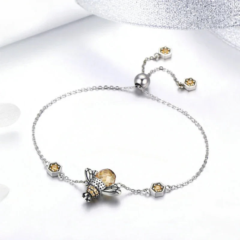 Bee Bracelet in 925 Silver