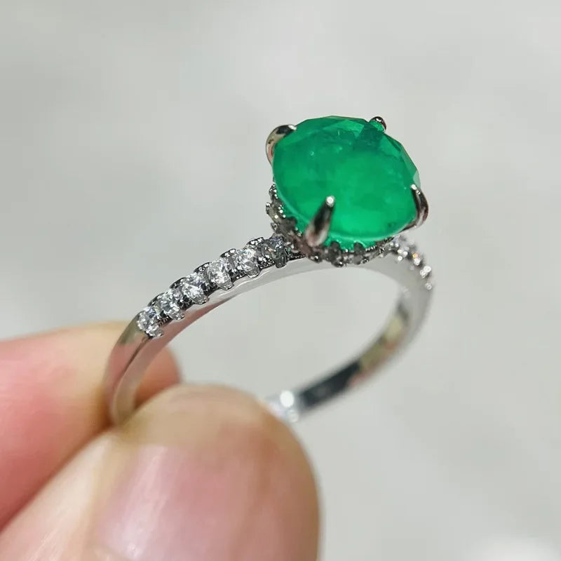 Anel Cravejado de Zircônia Prata – Elegância e conforto para o dia a dia - Sundian