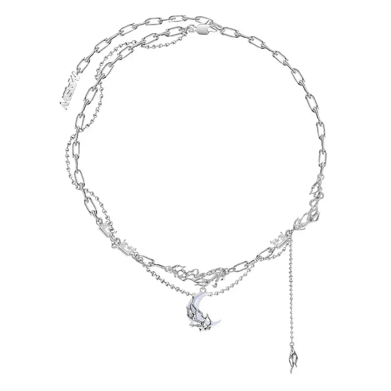 Collar Lunar Magic en plata 925 – Cadena de 43 cm