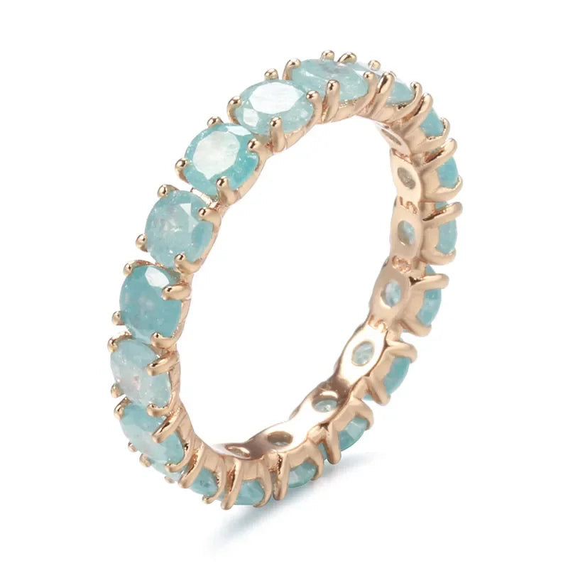 Anel Dourado Cravejado com Cristais de Zircônia – Estilo marcante e confortável - Sundian