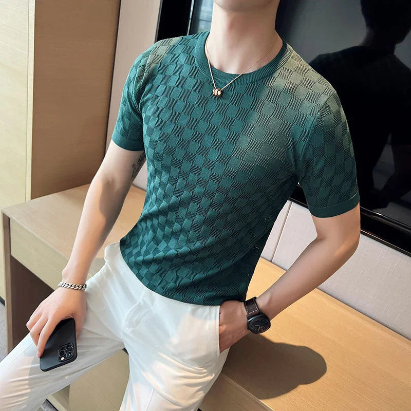 Knitted T-shirt - Deexter - Charm and lightness in one look