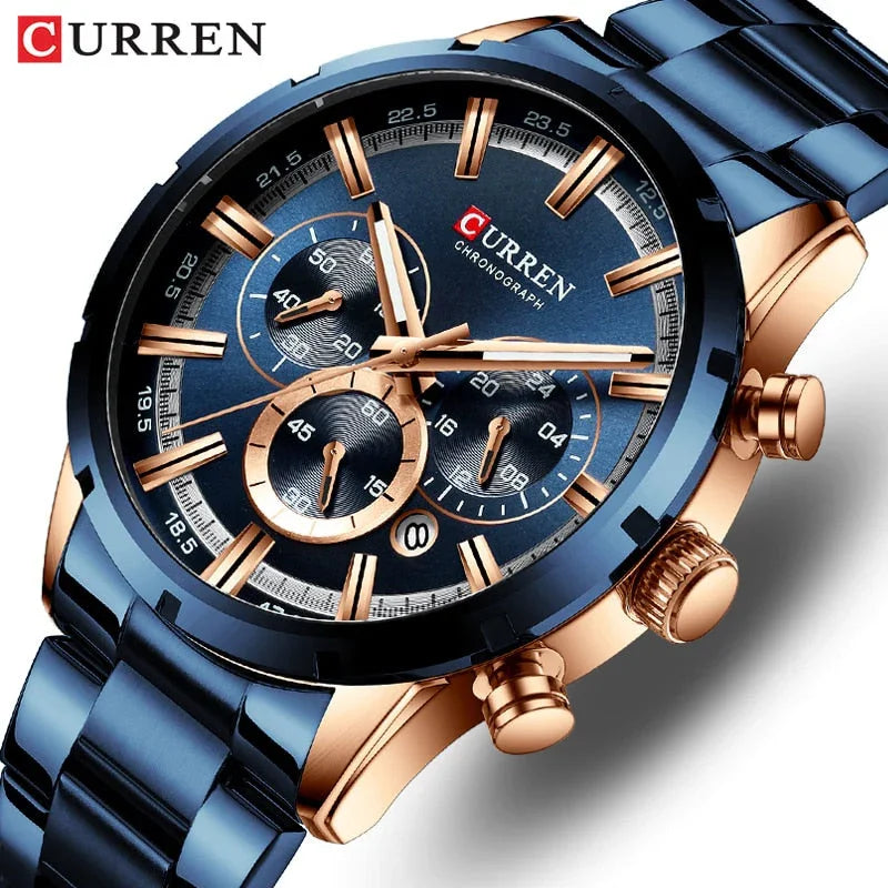 Relógio Masculino Curren + Caixa Brinde – Simplesmente irresistível