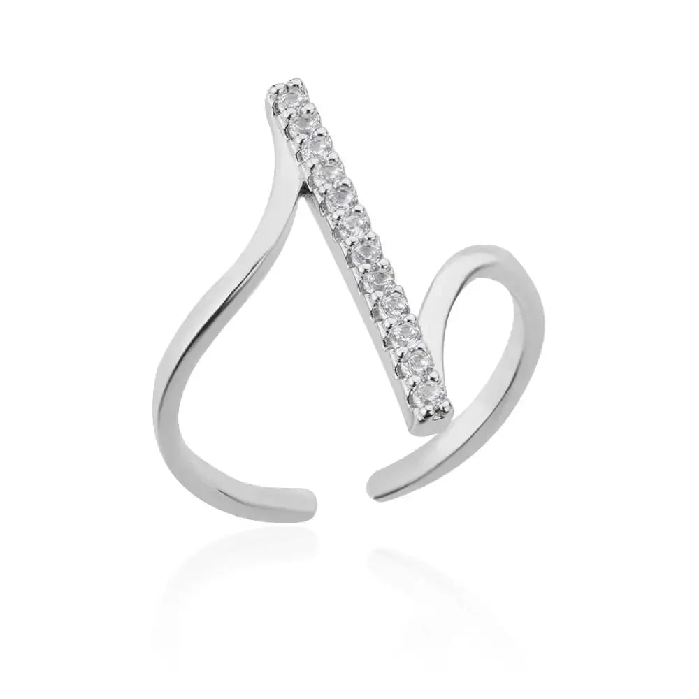 Anel Ajustável Luxe Life Cravejado com Zircônia – Versátil, leve e muito estiloso - Sundian