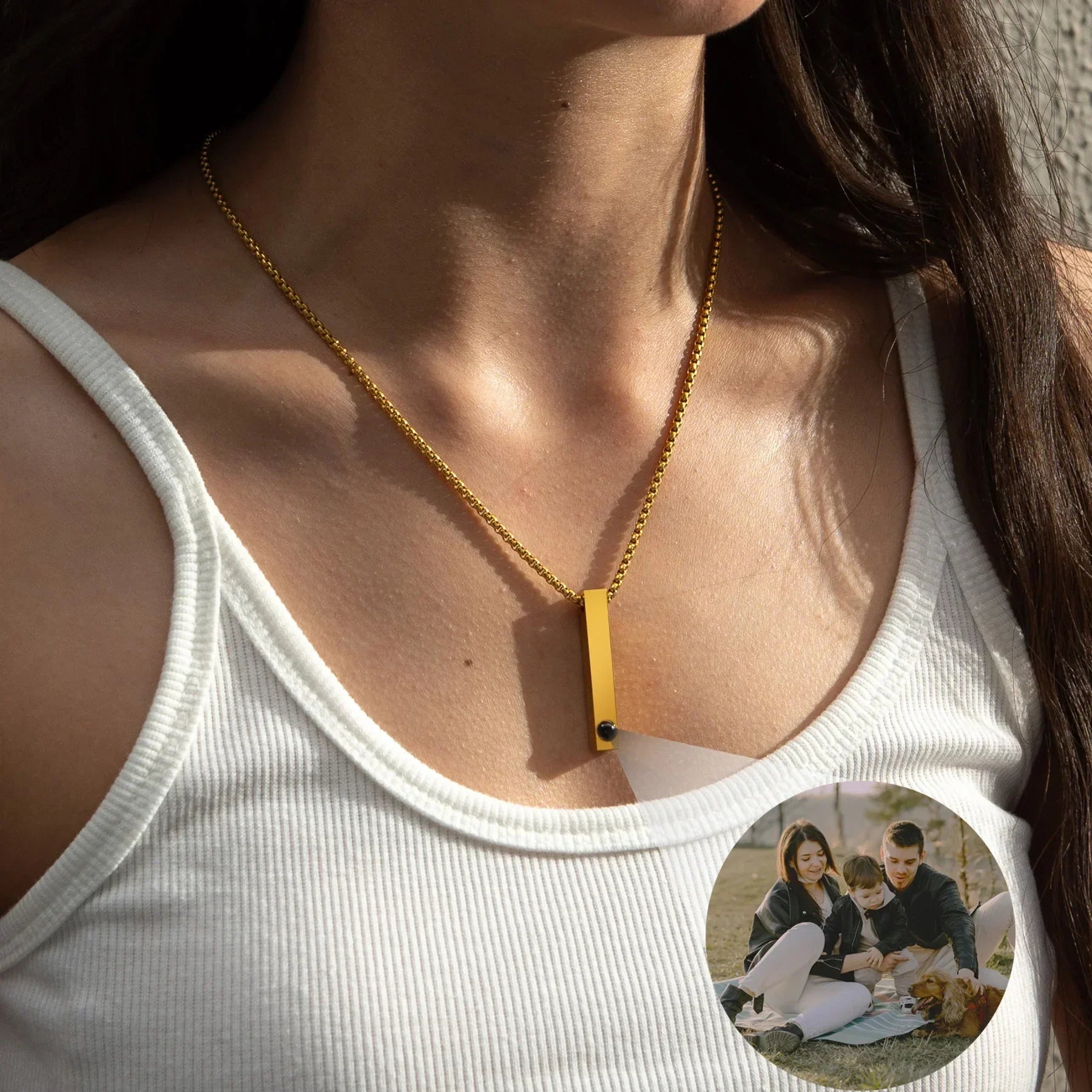 Eternidad - Collar con foto personalizado