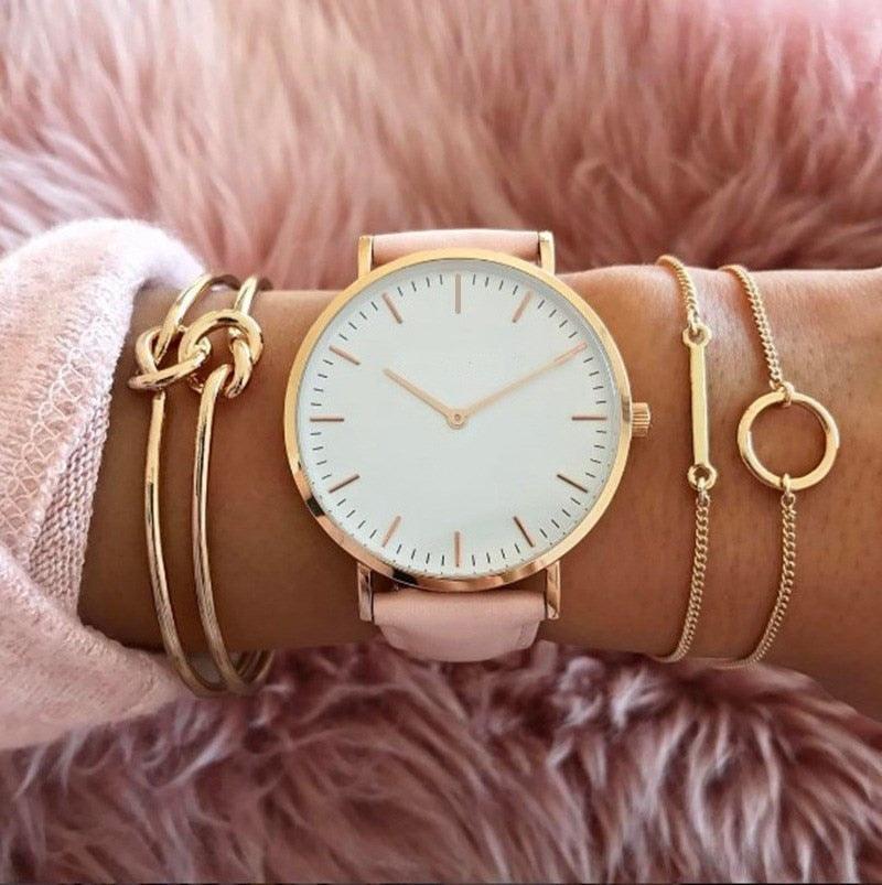 Relógio Feminino Couro Ultra Minimalista - Sundian - Sundian