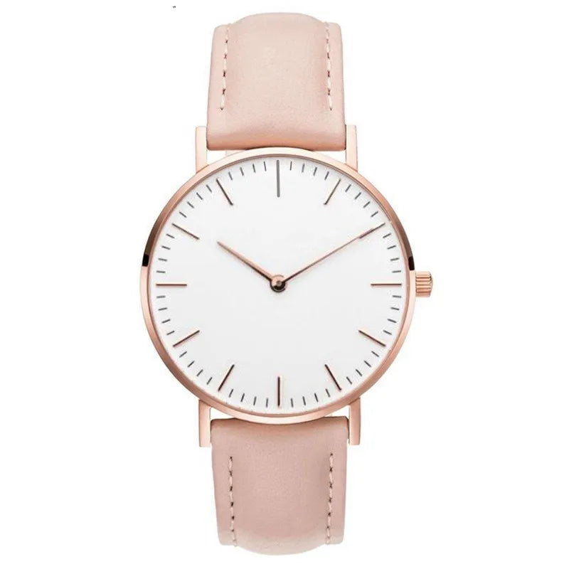 Relógio Feminino Couro Ultra Minimalista