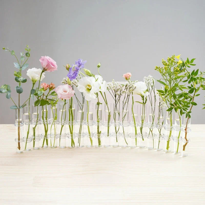 Adjustable Clear Glass Vase for Decoration