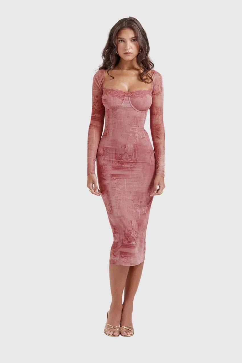 Vestido Estampado Caterina – Ideal para qualquer ocasião
