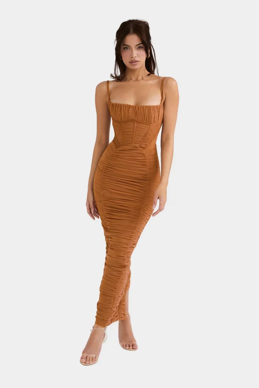 Vestido Longo Isabella – Elegância e conforto para o dia a dia