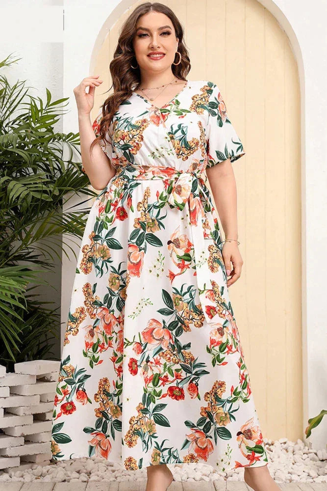 Vestido Plus Size Soltinho Floral – Versátil, leve e muito estiloso