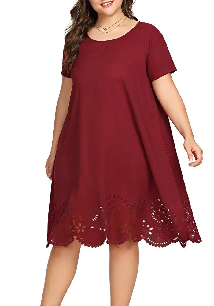 Vestido Plus Size Soltinho – Design moderno com toque clássico