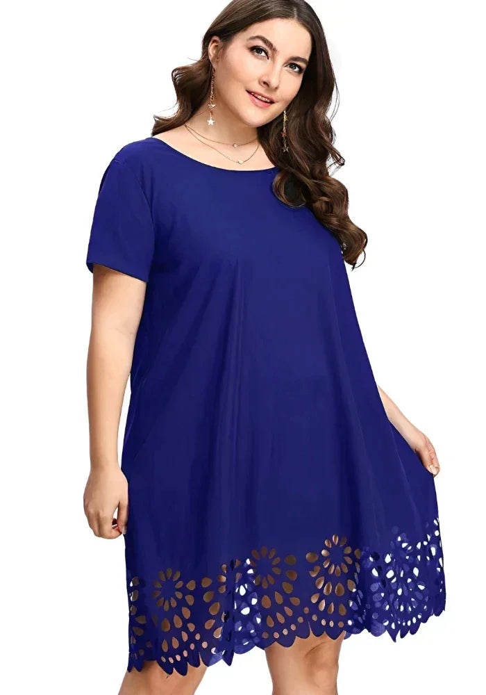Vestido Plus Size Soltinho – Design moderno com toque clássico