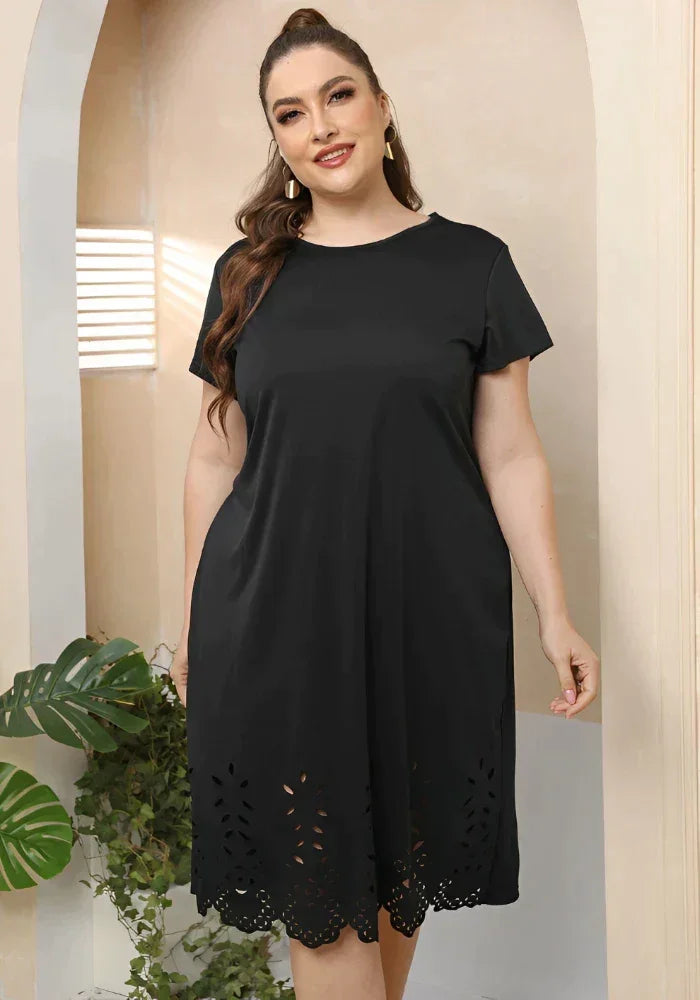 Vestido Plus Size Soltinho – Design moderno com toque clássico