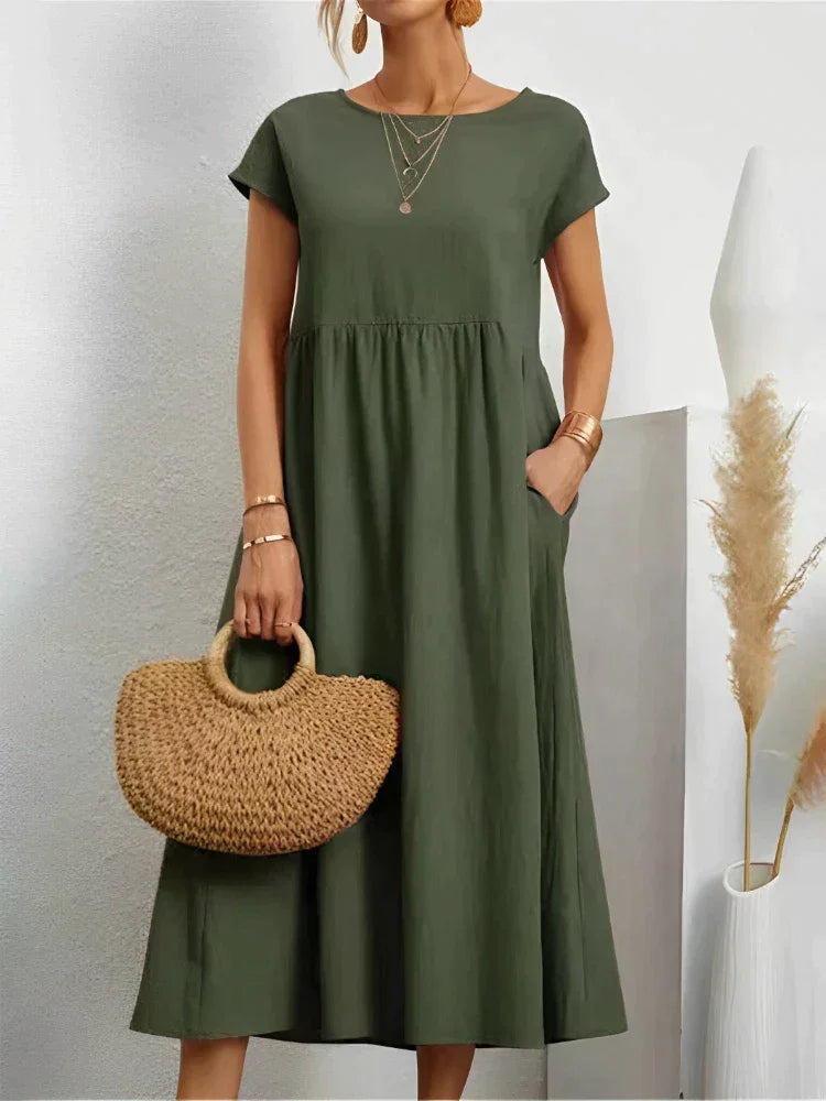 Vestido Soltinho Longo Millano – Sofisticação com caimento perfeito