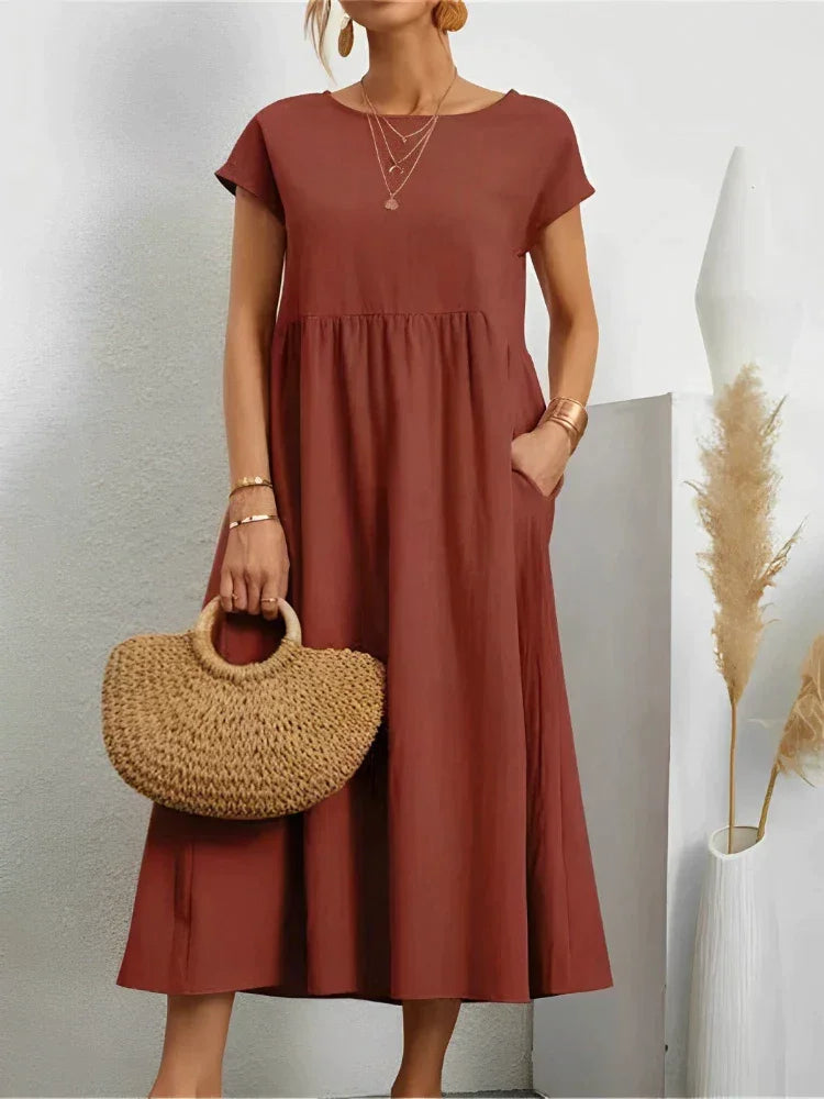 Vestido Soltinho Longo Millano – Sofisticação com caimento perfeito