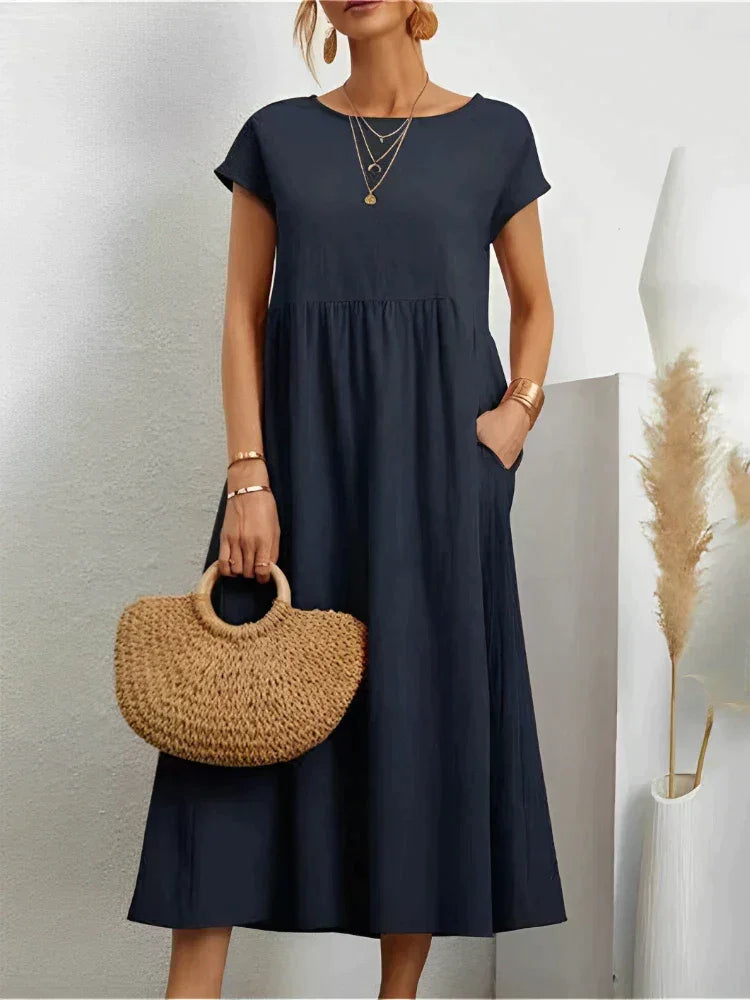 Vestido Soltinho Longo Millano – Sofisticação com caimento perfeito