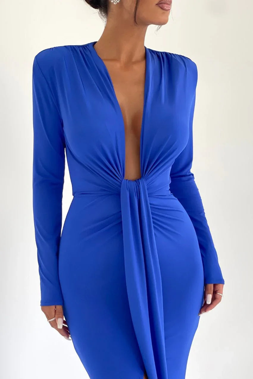 Vestido Azul Martina – Charme e leveza em um só look