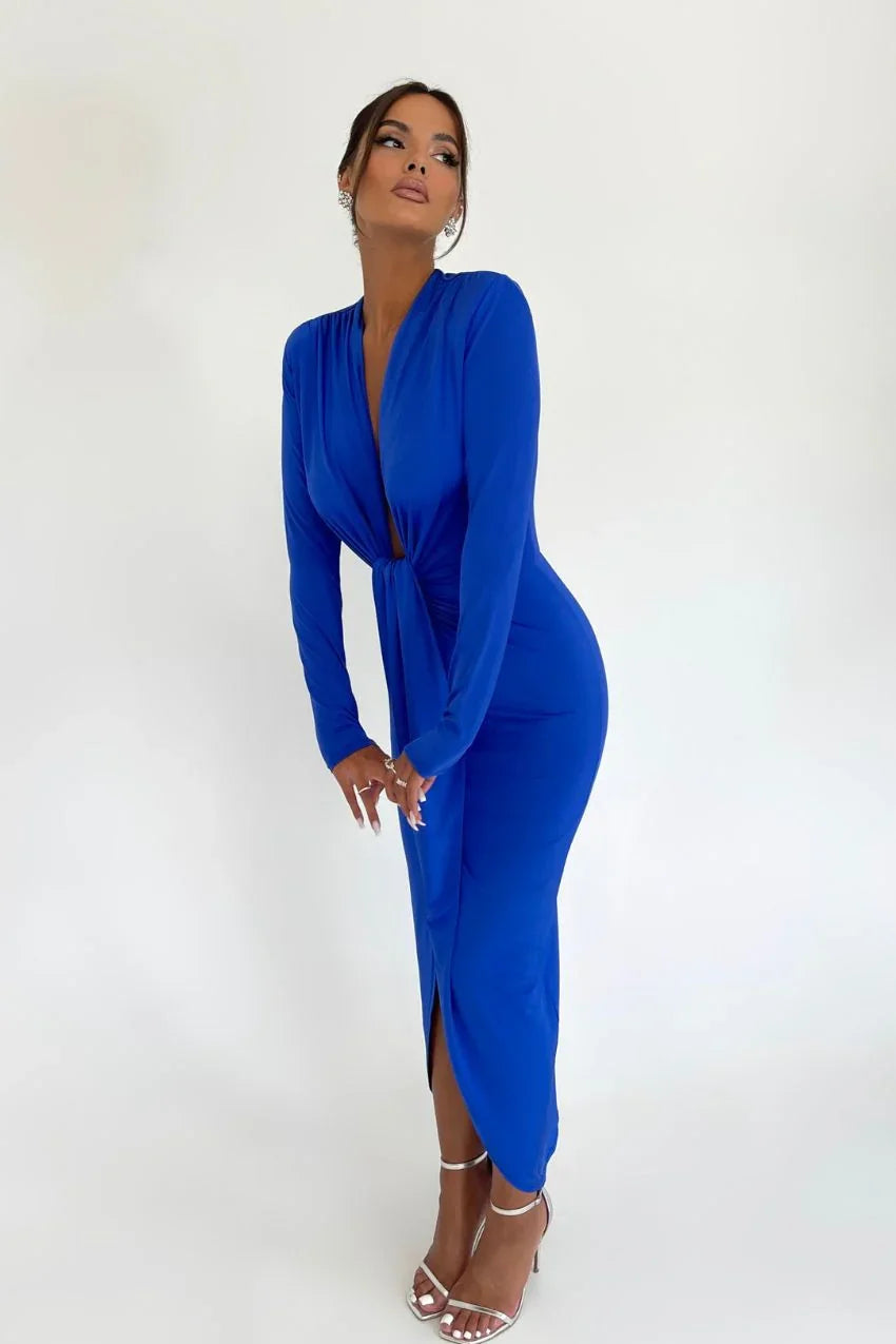 Vestido Azul Martina – Charme e leveza em um só look