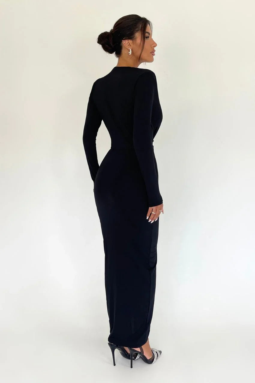 Vestido Preto Martina – Sofisticação com caimento perfeito