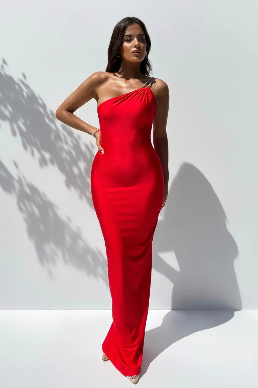 Vestido Vermelho Giulia – Charme e leveza em um só look