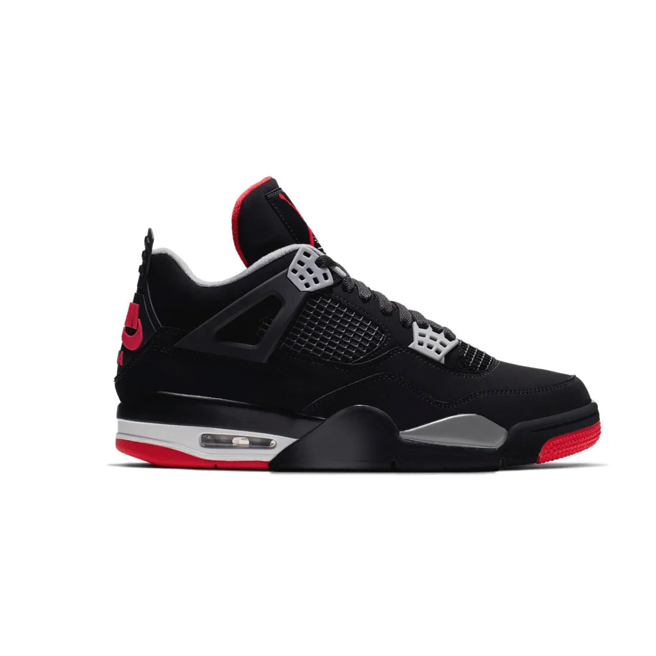 Air Jordan 4 - Bred Preto e Vermelho - Sundian