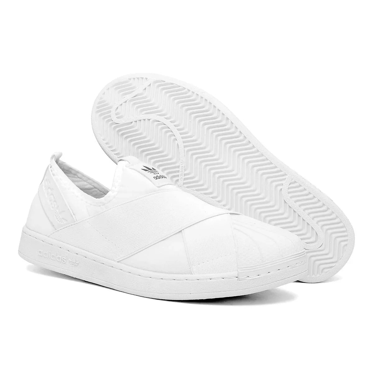 Adidas Slip-On Superstars Todo Branco - Sundian