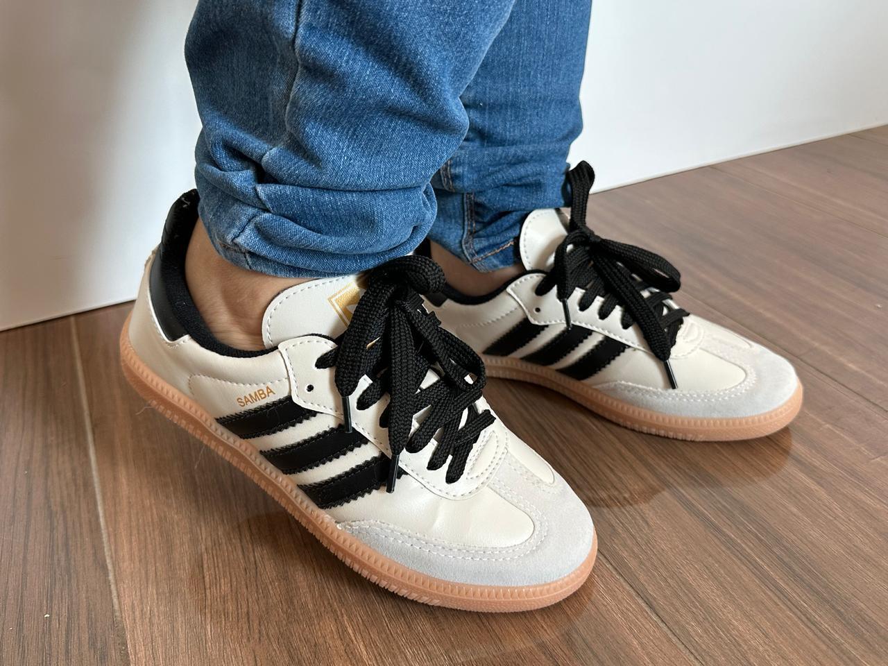 Adidas Samba OG Creme e Preto - Sundian