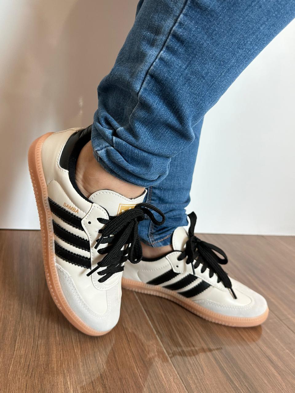 Adidas Samba OG Creme e Preto - Sundian