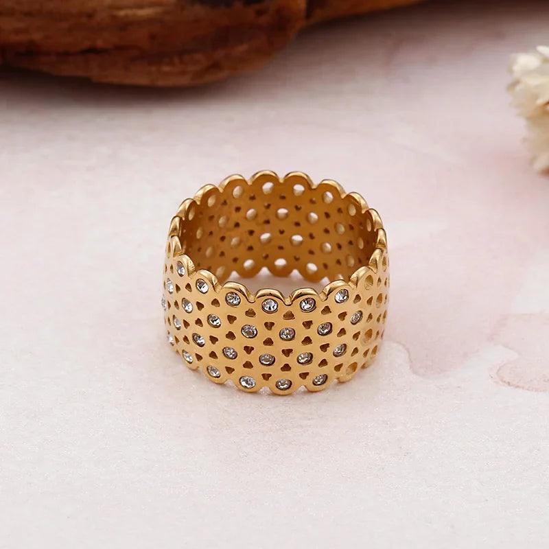 Anel Charm Banhado a Ouro 18k - Sundian