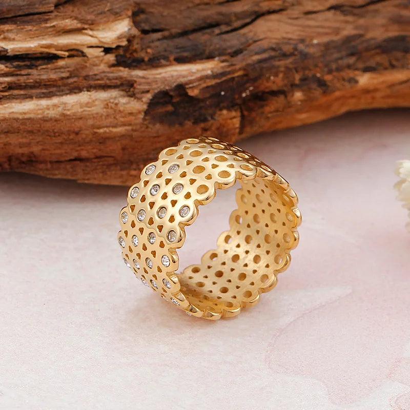 Anel Charm Banhado a Ouro 18k - Sundian