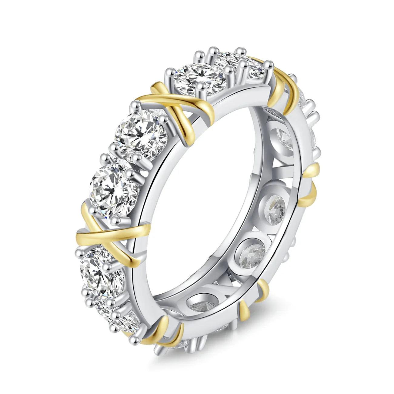Anel Coroa Luxy com Zircônias - Sundian