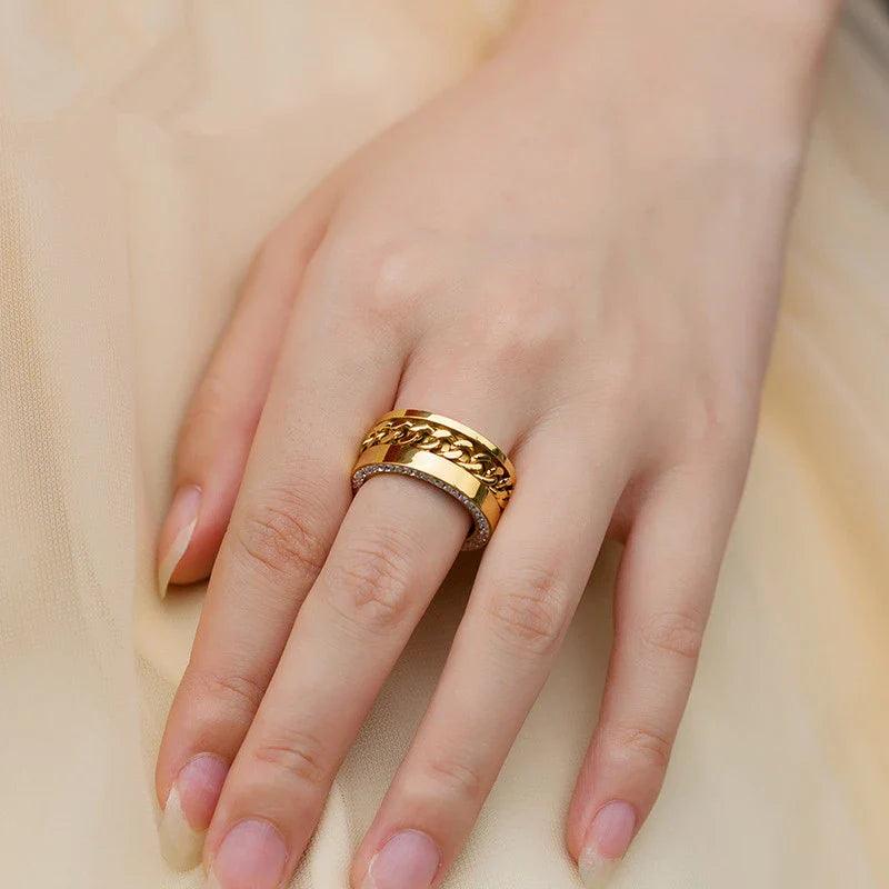 Anel Elos Banhado a Ouro 18k - Sundian