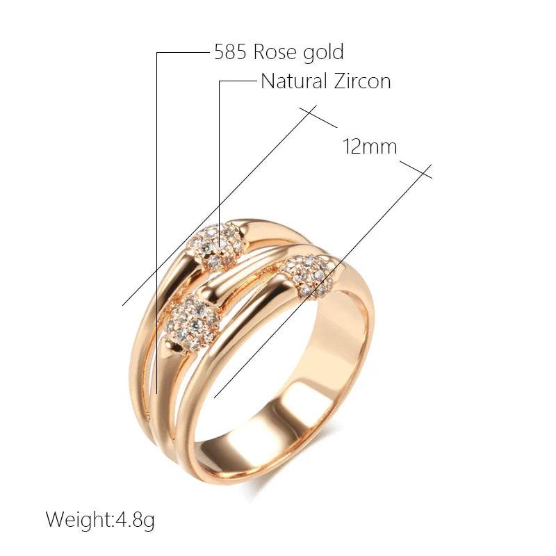Anel Modern Rosé - Sundian
