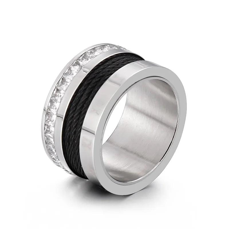 Anel Romano Corda Banhado a Ouro 18k - Sundian