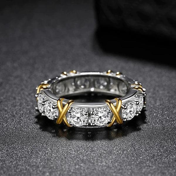 Anel Coroa Luxy com Zircônias - Sundian