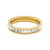 Anel com Zircônias Banhado a Ouro 18k - Sundian