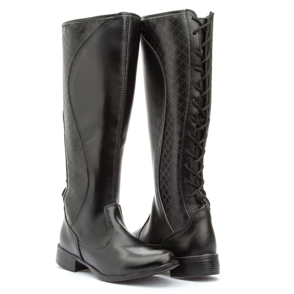 Lucari High-Top Black Riding Boots + Free Shipping + Immediate Delivery + Gift