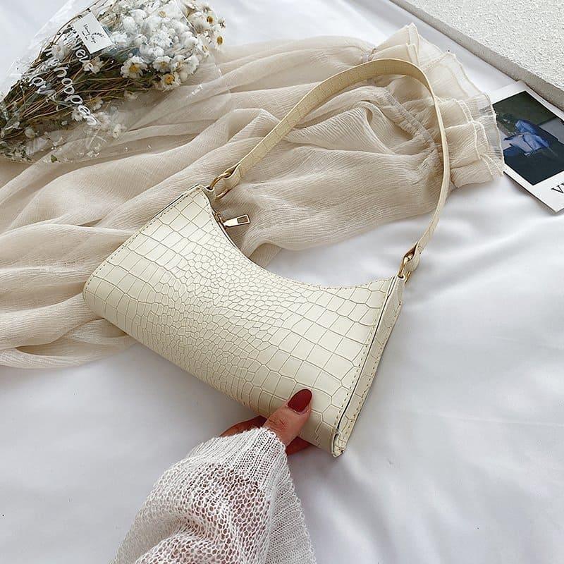 Bolsa de Ombro Feminina Versátil em Couro Ecológico - Sundian