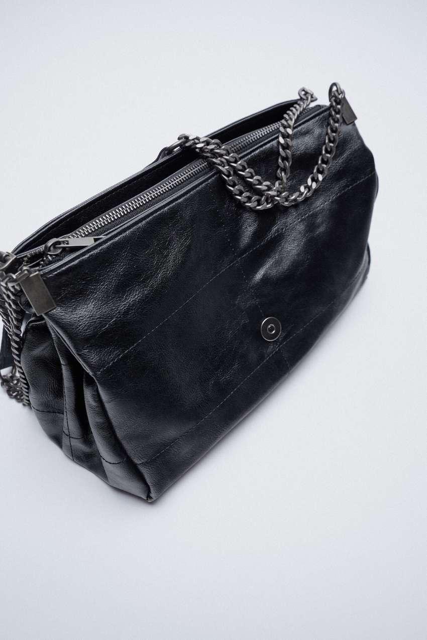 Bolsa Tiracolo com Correntes – Design moderno com toque clássico