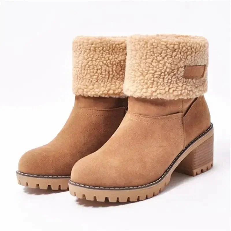 Women's Waterproof Snow Mid Boots - Charm and lightness in one look