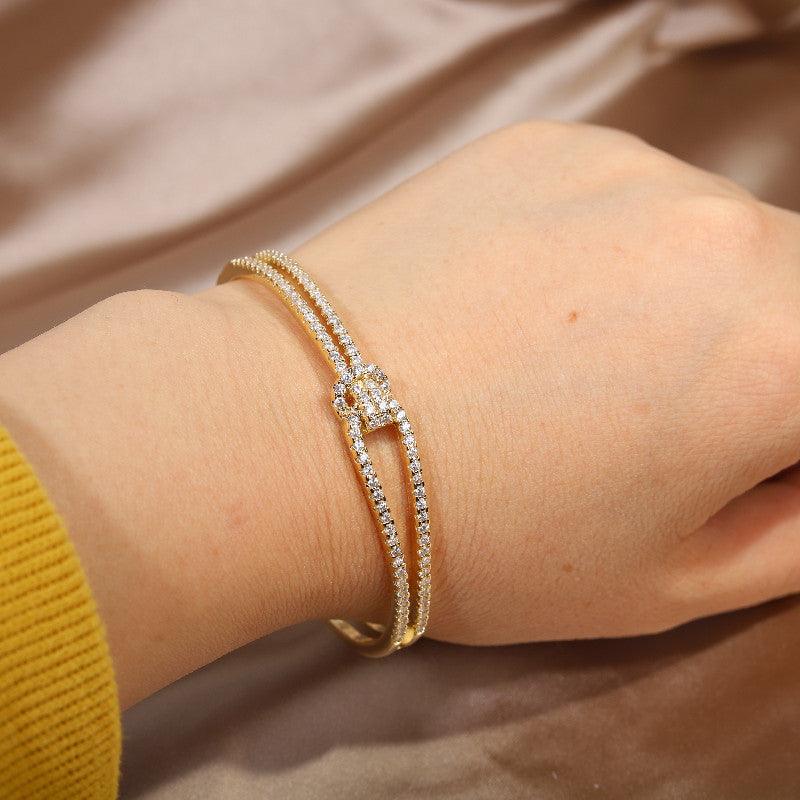 Bracelete Nó Traçado Regulável - Sundian - Sundian