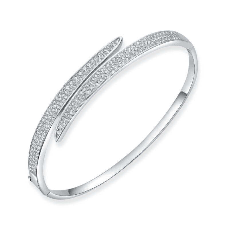 Bracelete com Zircônias em Ouro Branco - Sundian - Sundian