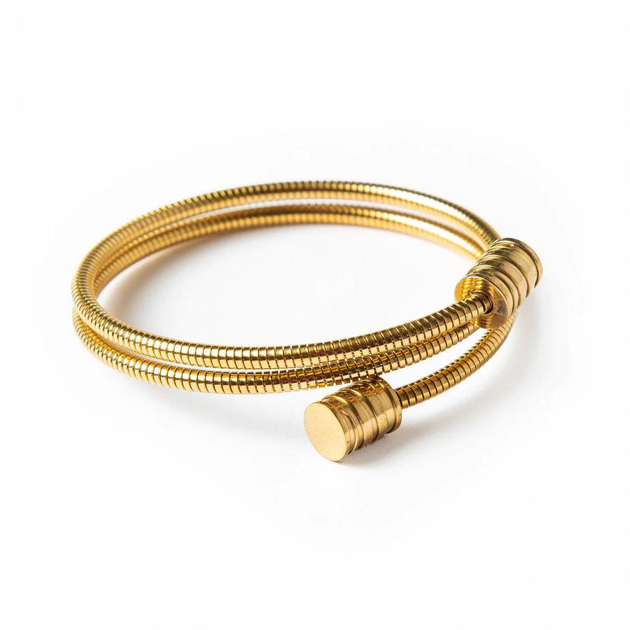 Bracelete Espiral Banhado a Ouro 18k - Sundian - Sundian