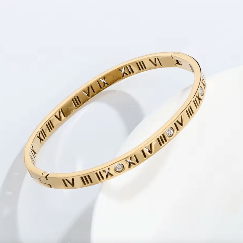 Bracelete Romano Clássico Banhado em Ouro 18k - Sundian - Sundian