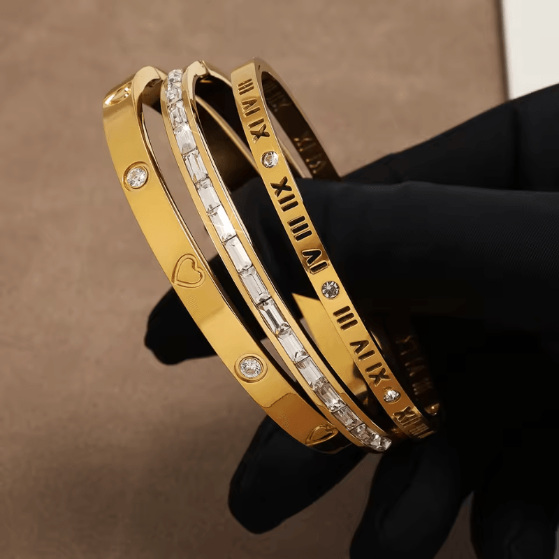 Bracelete Romano Clássico Banhado em Ouro 18k - Sundian - Sundian