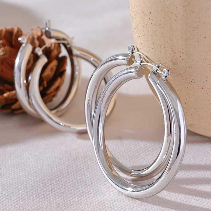 Brinco Argola Grande Banhado em Ouro 18k - Sundian - Sundian