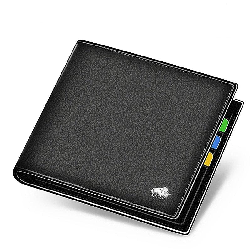 Carteira de Couro Masculina Bison com Bloqueio RFID