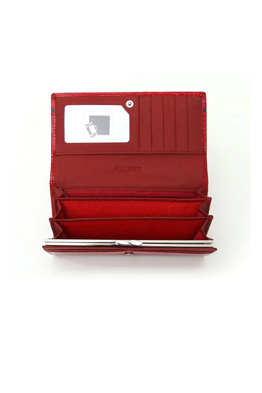 Cartera de piel de cocodrilo para mujer: sofisticación con un ajuste perfecto